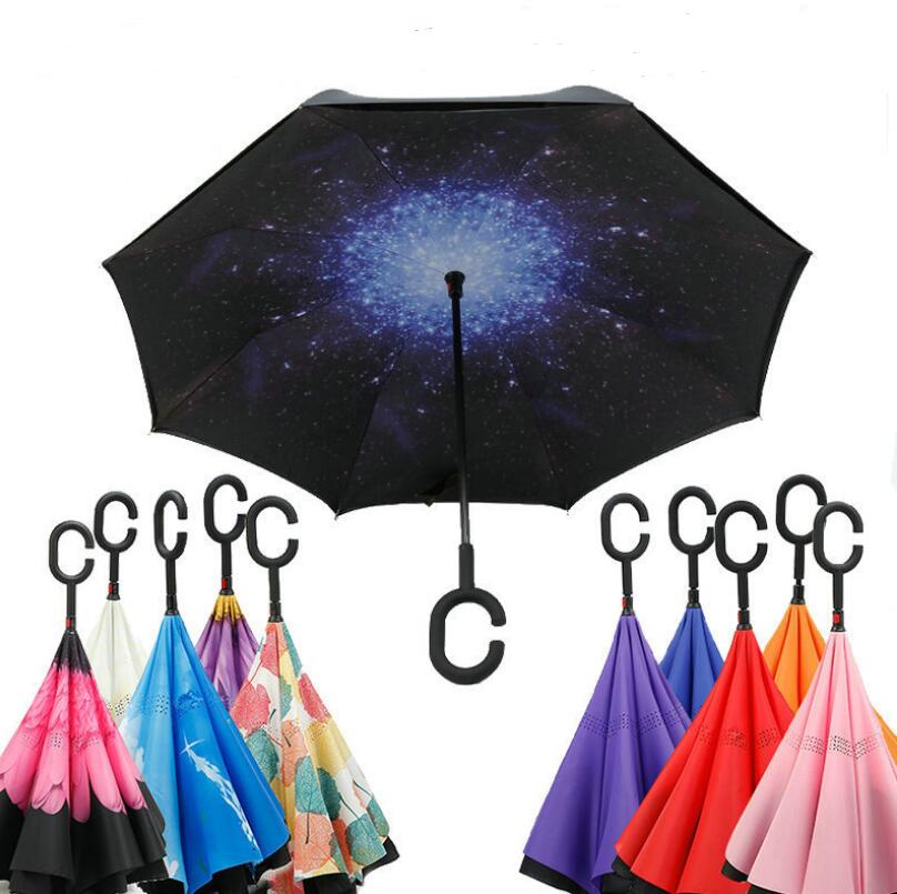 Double Layer Reversible Umbrella (Multicolor)