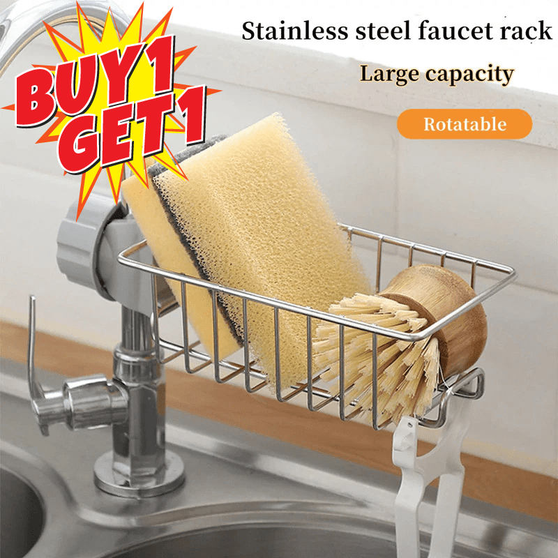 Stainless Steel Faucet Rack (🔥BUY 1 GET 1 FREE 🔥)