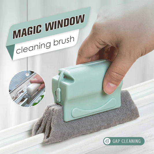 Magic window cleaning brush