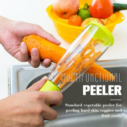 Mintiml Storage Peeler–Peeler with trash can（black friday）