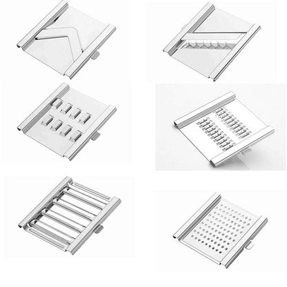 6 in 1 Stainless Steel Multipurpose Grater and Slicer