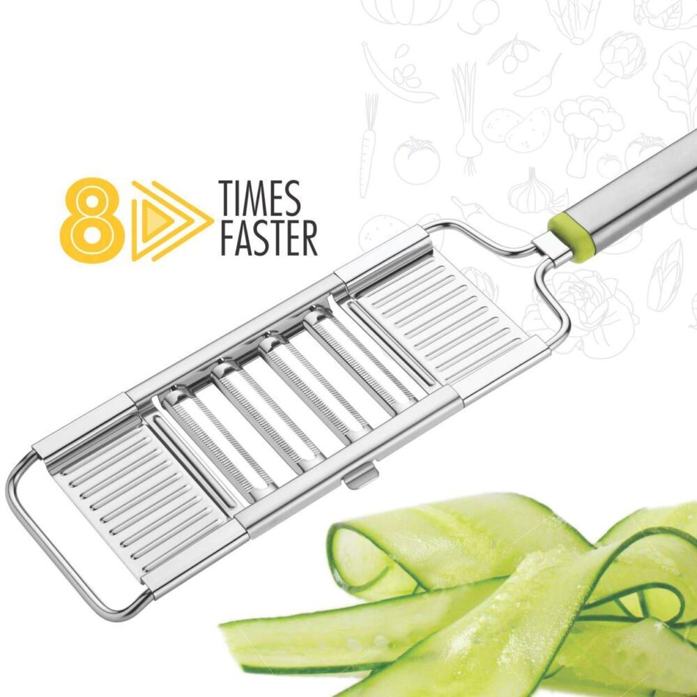 6 in 1 Stainless Steel Multipurpose Grater and Slicer