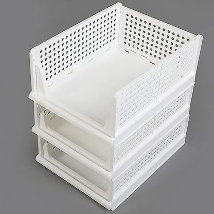 Foldable And Stackable Closet Organizer Drawer