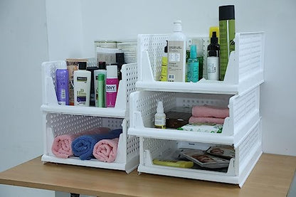 Foldable And Stackable Closet Organizer Drawer