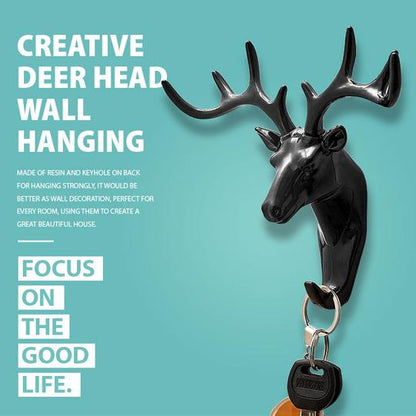 Deer Head Wall Hanging Hook